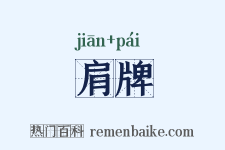 肩牌是什么意思的图片